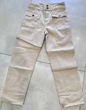 VERONICA BEARD Women's Sz 24 Blake Classic High Rise Straight Jeans in Ecru