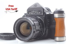  N MINT Pentax 6x7 67 Mirror UP Eye Level Camera SMC 75mm F/4.5 Lens From JAPAN