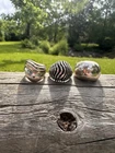 RARE RETIRED James Avery Lot of 3 Vintage Sterling Silver 925 Rings 28g sz 5