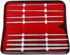 BDeals Pratt Uterine Dilators Set of 8 D/E   Double Ended Stainless Steel Sounds