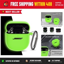 AIBEAMER Silicone Case for Bose QuietComfort Earbuds II Ultra - Green