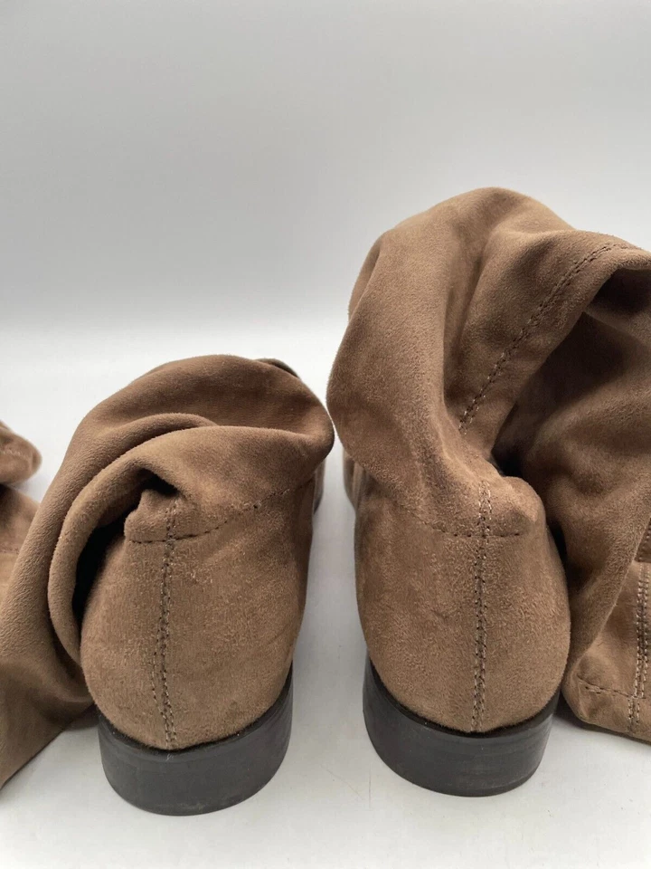 Wanted Knee High Riding Boot Women's Sz 7.5 Brown Suede Leather Round Toe - Image 3 of 4