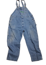Vintage Key Imperial Blue Denim Cotton Overalls Men's Size 46x30