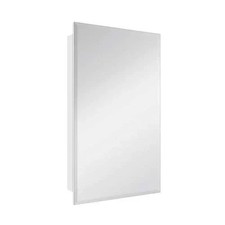 Home Glacier Bay 16x26 in Frameless Medicine Cabinet Mirror Recessed or Surface