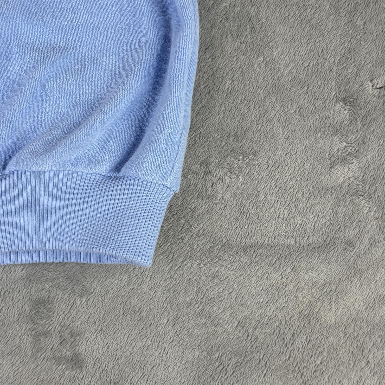 Polo Ralph Lauren Shirt Girls Small 7 Blue Terry Short Sleeve Flesh Pony Logo thumbnail 8