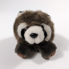 Swibco Puffkins Racoon Plush Stuffed Animal 4" Bean Bag Stuffy Kids Preschool