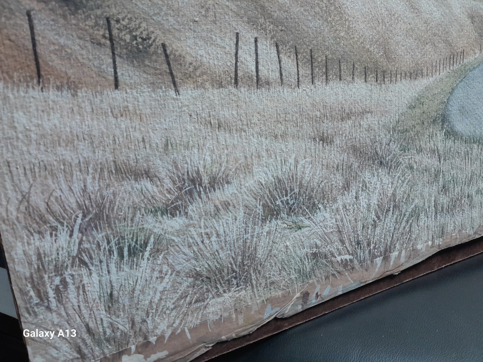 Antique Watercolor Painting Estate Find