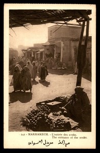 Mayfairstamps Morocco Marrakesh the entrance of the souks Post Card aaz_91291