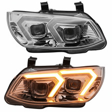 Xenon Scheinwerfer Set Chrom f�r BMW 3er E92 E93 LCI 2010�2013 gelbes DRL