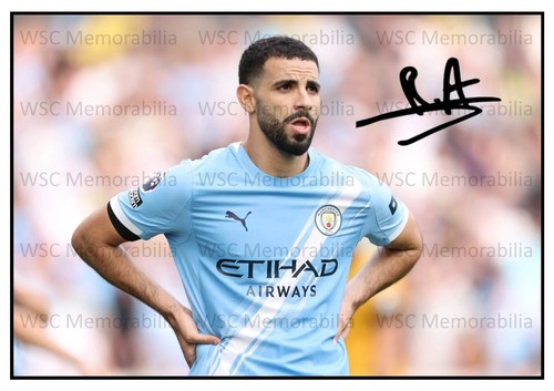 11375. Rayan Ait-Nouri Signed Pictures A4 Prints Manchester City Wolves etc.
