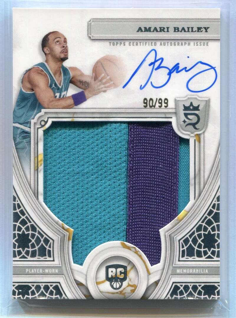 2023-24 Topps Royalty 101 Amari Bailey Rookie Patch Auto 90/99