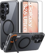 1. For Samsung Galaxy S26 Ultra Case Clear, Magnetic Stand, 16FT Military-Grade