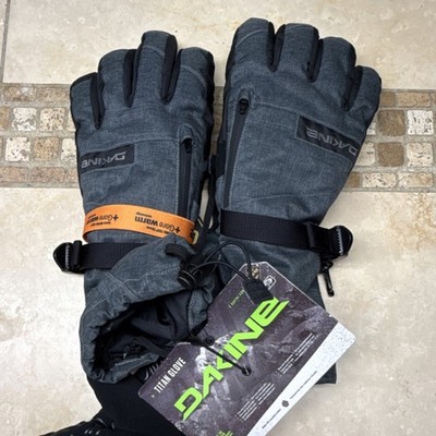 DAKINE Titan Gore-Tex Gloves S Gray Black Waterproof Insulated Ski Snowboard