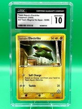 Team Aqua's Electrike 53/95 Team Magma vs Team Aqua CGC 9 on eBay