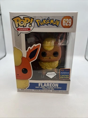 Funko Pop! Vinyl: Pokémon - Flareon (Diamond Glitter) - WonderCon FYE Exclusive