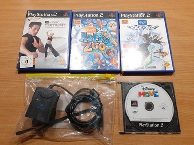 Sony PS2 PlayStation 2 - Original Eye Toy Kamera & 4 Spiele Kombi Paket