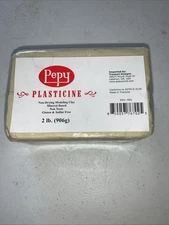 Pepy Reusable and Non-Drying Oil-Based Plasticine Modeling Clay, Cream, 2