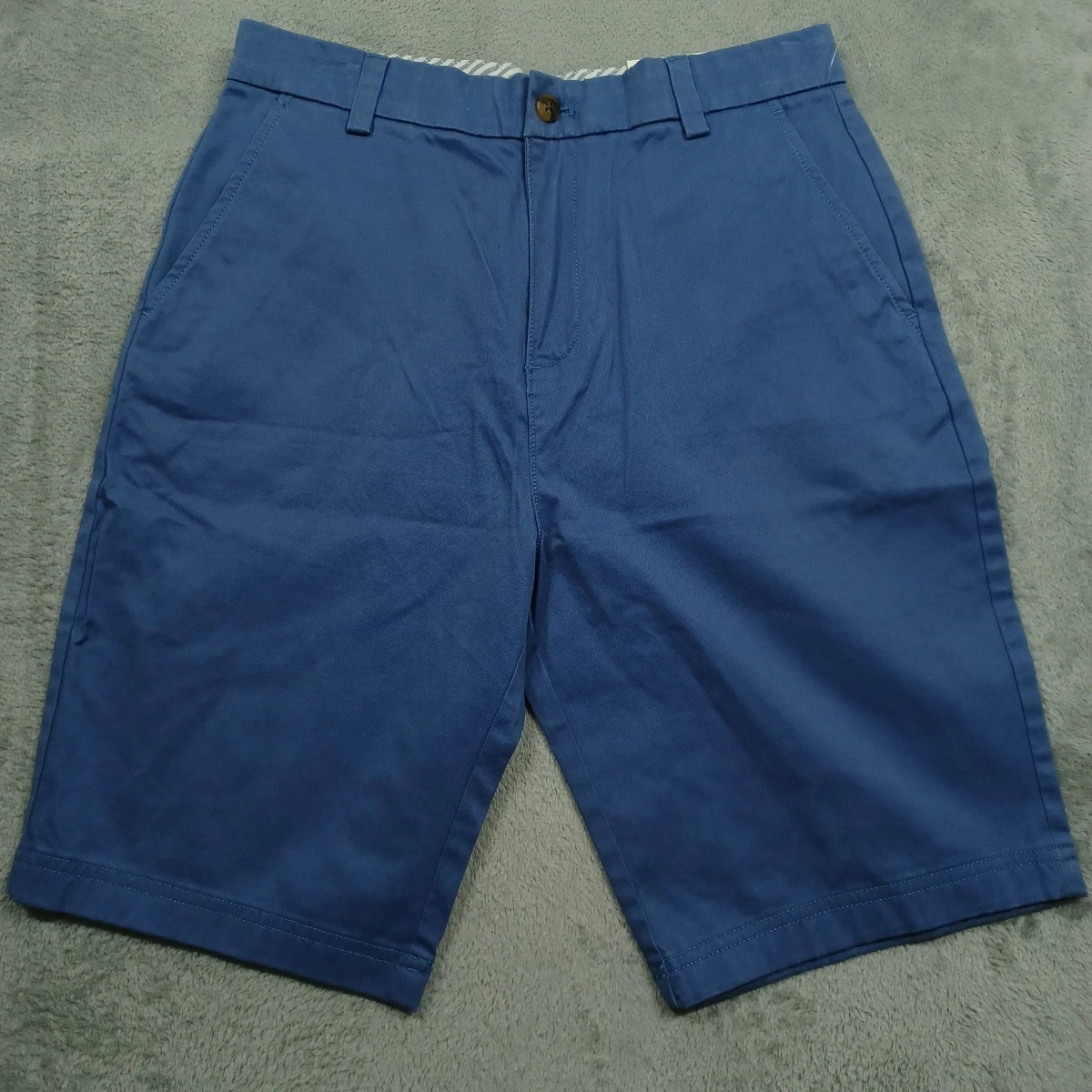 Short Bermuda Garçon Taille 14 - Tissu Bleu à Carreaux (plaid) - Coton Mélangé - Occasion En Très Bon état