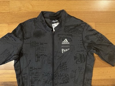 New M Adidas Parley Full Zip Cycling Short Sleeve Jersey Shirt