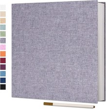 Large Self Adhesive Photo Album 40 Pages for 4x6 5x7 8x10 Scrapbook DIY Grey