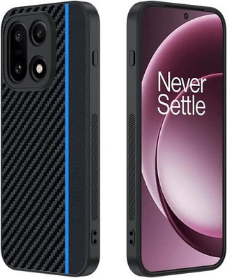 OnePlus 15 5G Case: Slim Thin Carbon Fiber Classic Design PU Leather Soft Cover