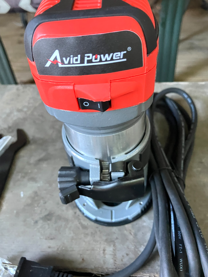 Avid Network Router AVID Router POWER 6.5 Amp 1.25 HP Compact Tools Woodworking Fixed Base ...