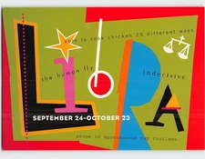 Postcard Retro Pop Art Design for the Zodiac Sign Libra Text Print