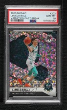 2020 Mosaic Rookie Variation Fast Break Silver Prizm LaMelo Ball #202 PSA 10 3hd