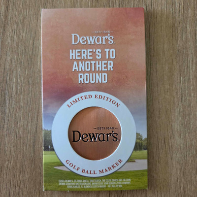 Dewar's Limited Edition Golf Ball Marker