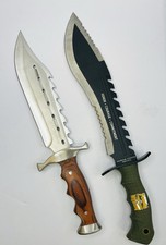 Large Marine Force Recon Knife  Large Hunting Knife With Cases