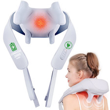 Neck and Shoulder Massager with Infrared, Shiatsu Back Massage for Pain Relief