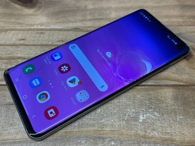 Samsung Galaxy S10 - SM-G973U - 128 GB - Black (Unlocked) Cracked Glass