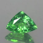 0.50CT MARVELOUS VVS TRILLION UNHEATED GREEN TSAVORITE GARNET NATURAL