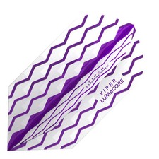 Viper V-100 Flights Lumacore Slim Purple/White Dart Flights