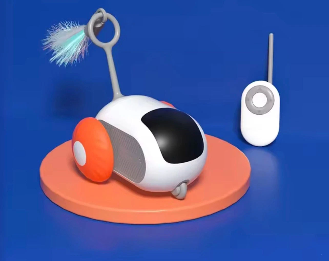 Cute Elite Interactive Cat Toy Car Automatic Remote Control USB Rechargeable