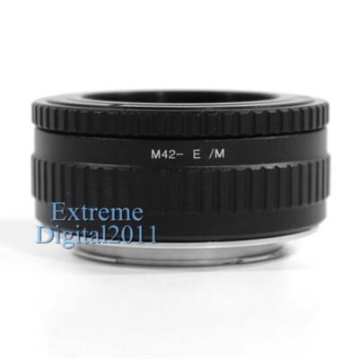 Macro Lens Adapter Focus Helicoid Tube for M42 Lens to Sony E Mount A7RI Camera