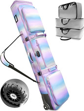 10Mm Padded Skis Snowboard Bag with Wheels and TSA Combination Lock for Air Trav