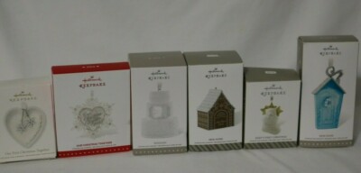Hallmark Keepsake Ornament 2014 New Home Gingerbread '15 Wedding Cake 1st Christ