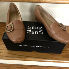 NATURALIZER women shoes  Kayden Moc English Tea 7.5 M Tan/Brown slip-on w/box