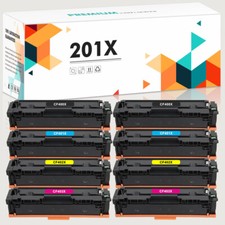 8x CF400X Toner Compatible With HP 201X LaserJet Pro MFP M277dw M277 M252dw M252