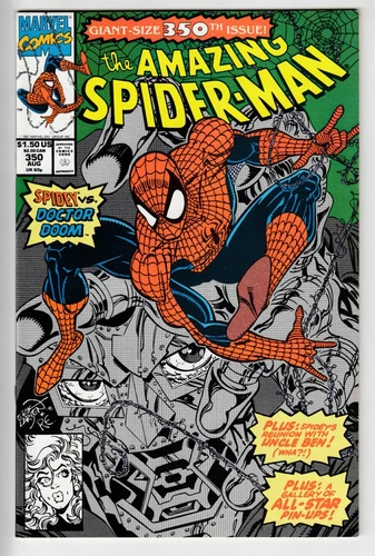 The Amazing Spider-Man #350 9.6 NM+ High Grade Marvel Comics 1991 DR DOOM Larsen