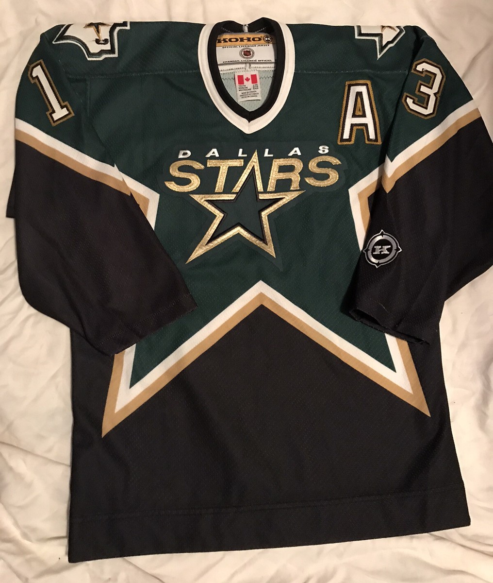 Vintage Dallas Stars Bill Guerin 13 Hockey-NHL Koho Jersey BOYS Size L/  XL)