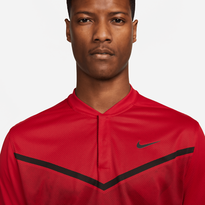 Nike Dri-FIT ADV TW Tiger Woods Golf Polo Shirt Red Size S DH0916