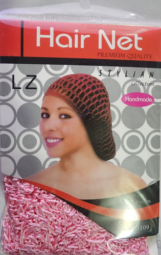 LZ Hair Net Premium Quality Collection Handmade LZ3109 Pink Color May Vary