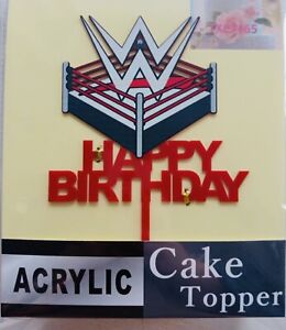 Wwe Wrestling Birthday Cake Topper Free Shipping Ebay