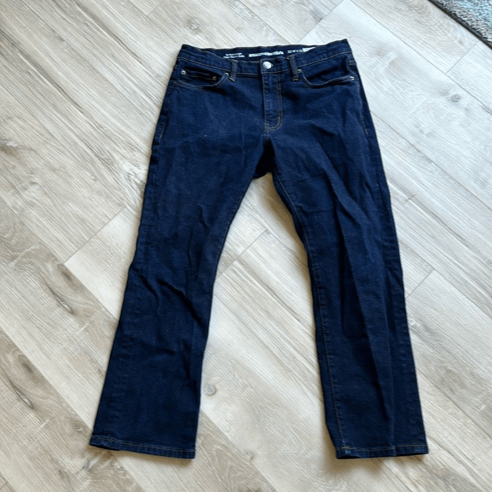 Amazon Essentials Dark Wash Bootcut Straight Leg … - image 1