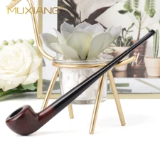 Briarwood Churchwarden Tobacco Pipe Long Straight Stem Smoking Pipe 3mm Filter