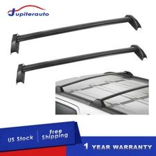 Black 2x Roof Rack Cargo Luggage Carrier Crossbars For 02-06 Honda CRV CR-V 2.4L
