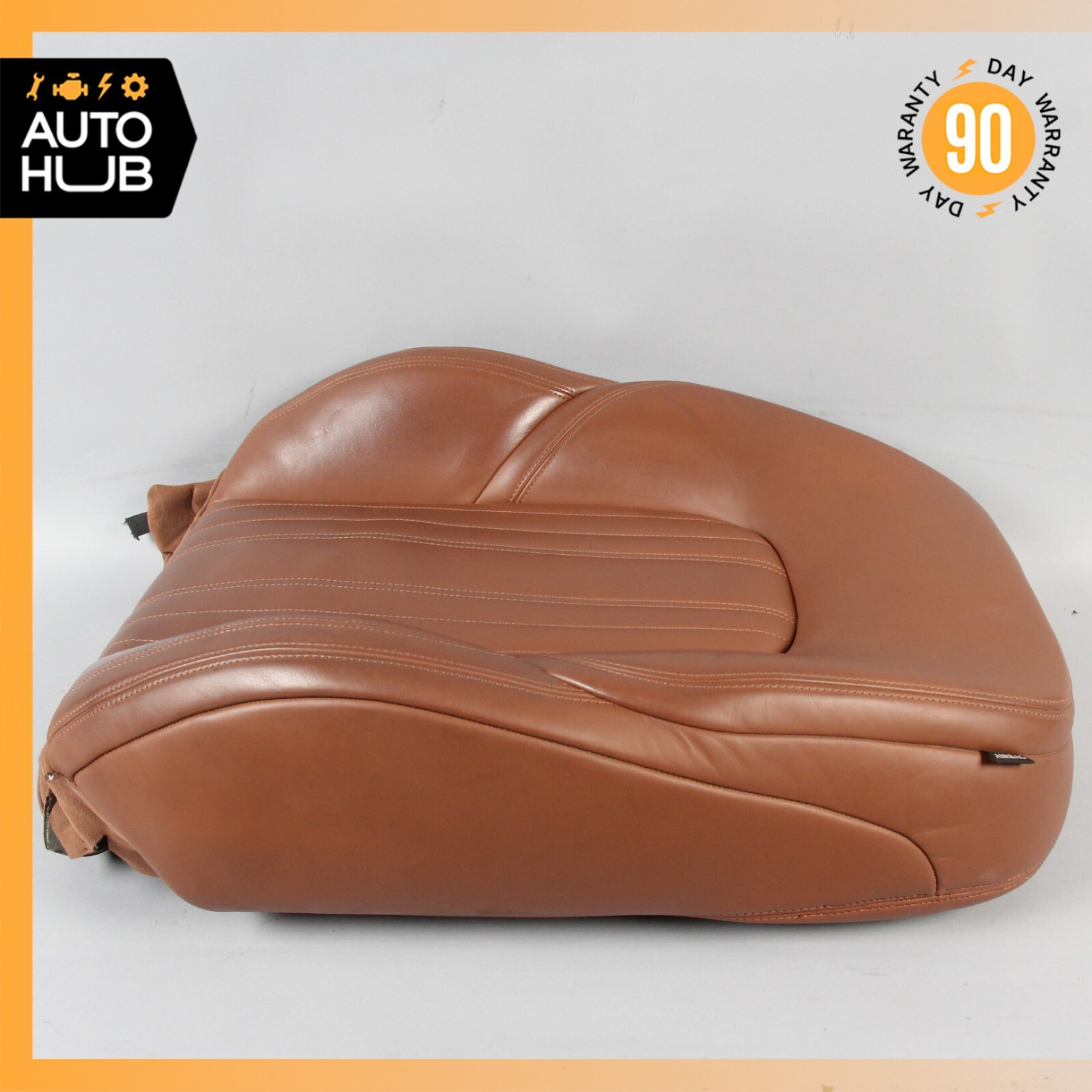 14-17 Maserati Ghibli M157 Front Left Top Upper Seat Cushion Brown OEM 51k