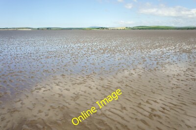 Foto 6x4 Sand flach in Morecambe Bucht Roosebeck Black Combe ist der Hügel se c2014